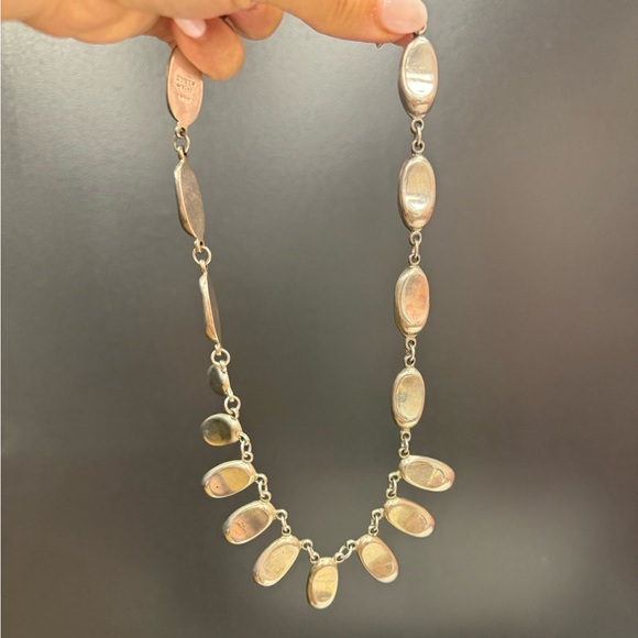 Vintage Mexico 925 Sterling Silver statement necklace